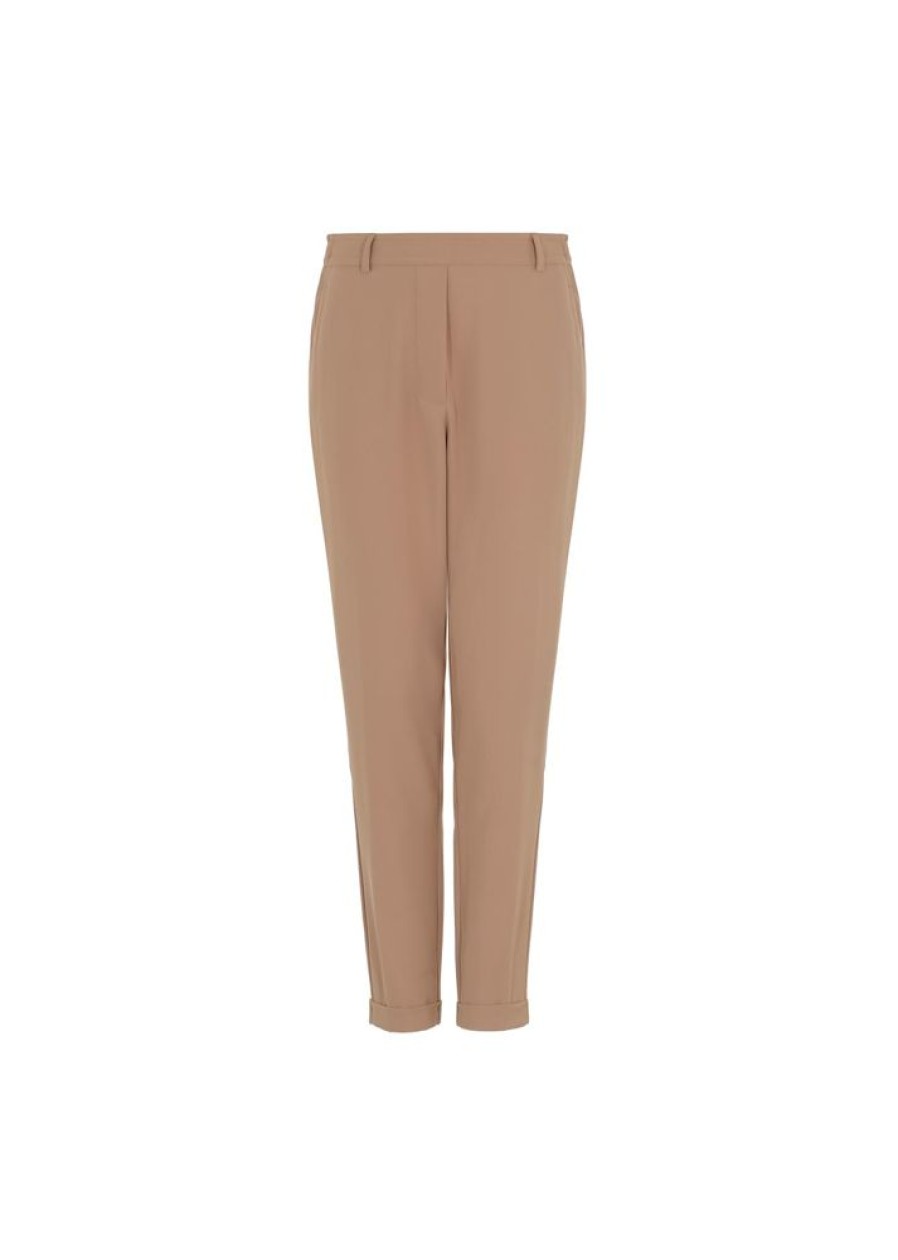Ona OCHNIK Spodnie | Eleganckie Bezowe Spodnie Damskie